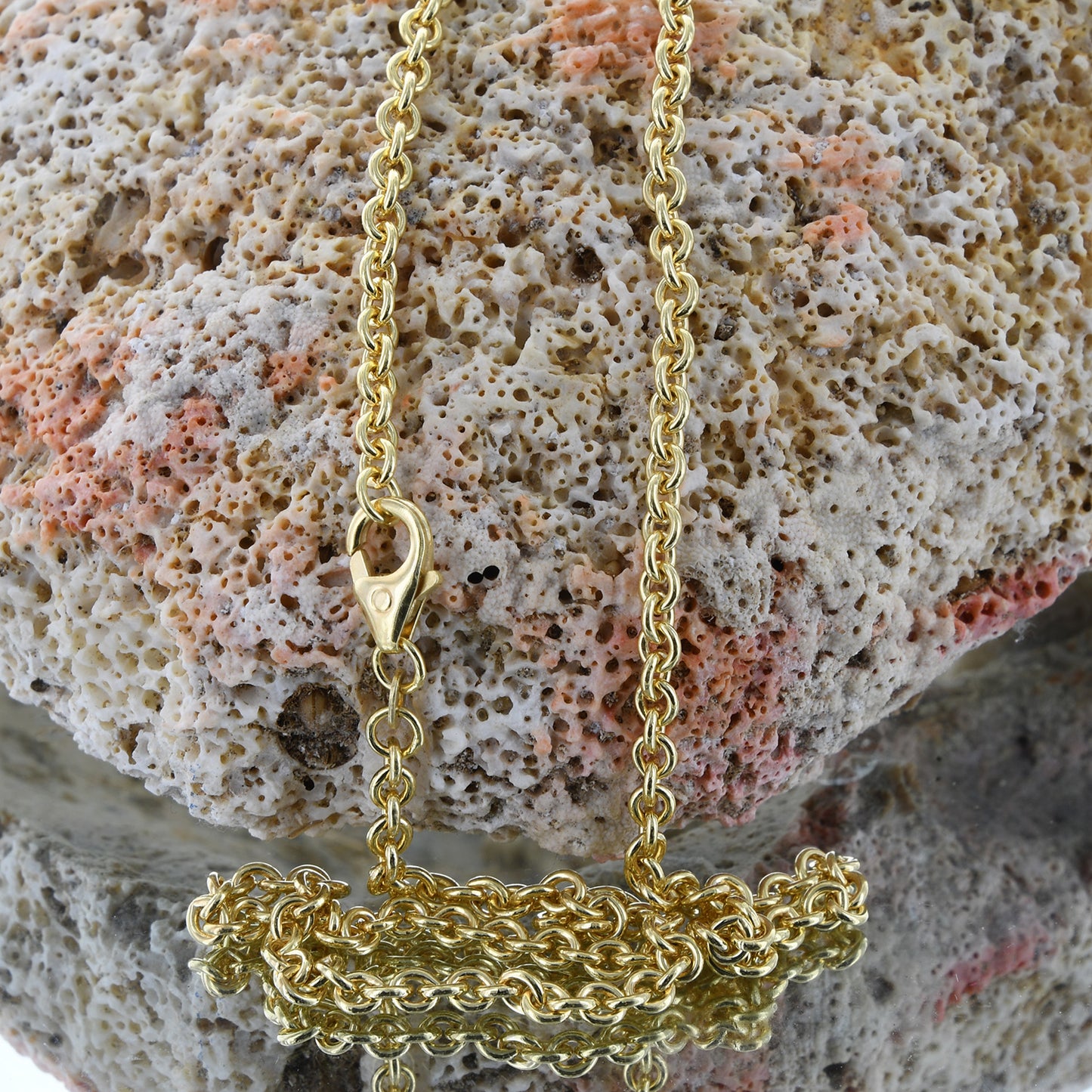 Ankerkette rund Halskette  585 - 14 Karat Gold Auswahl