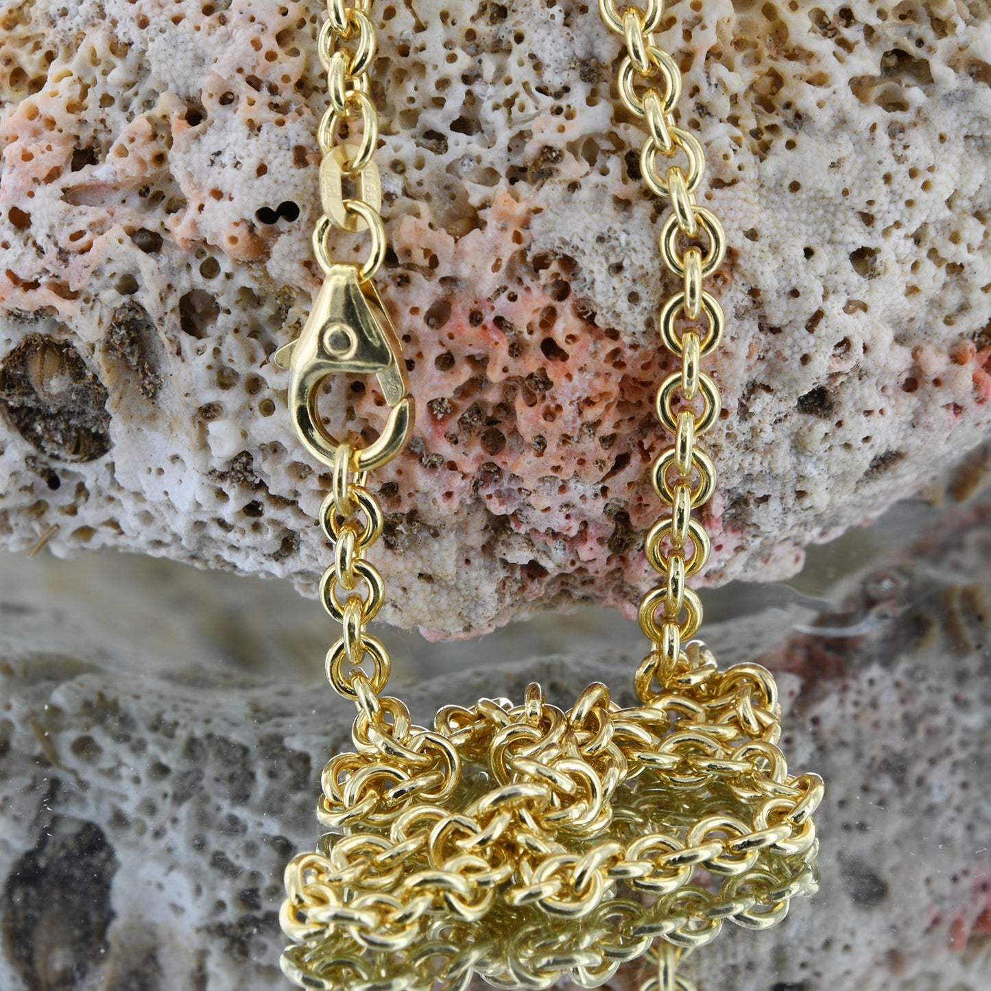 Ankerkette rund Halskette  585 - 14 Karat Gold Auswahl