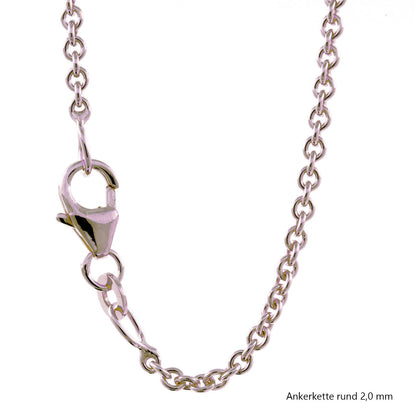 Ankerkette rund Halskette  925 Sterlingsilber Auswahl