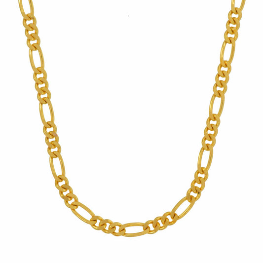 Goldkette Figarokette diamantiert Halskette 2,2 mm - 333-8 Karat Gold