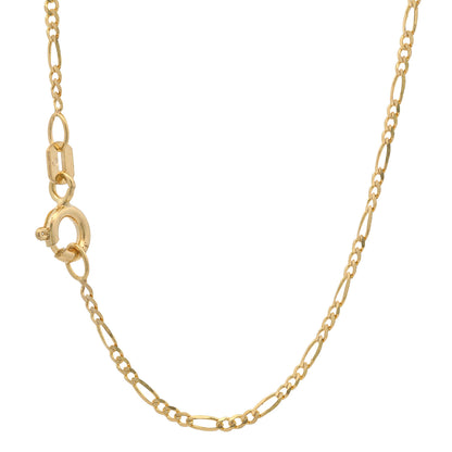 Massive Goldkette Figarokette diamantiert Halskette 333 - 8 Karat Gold