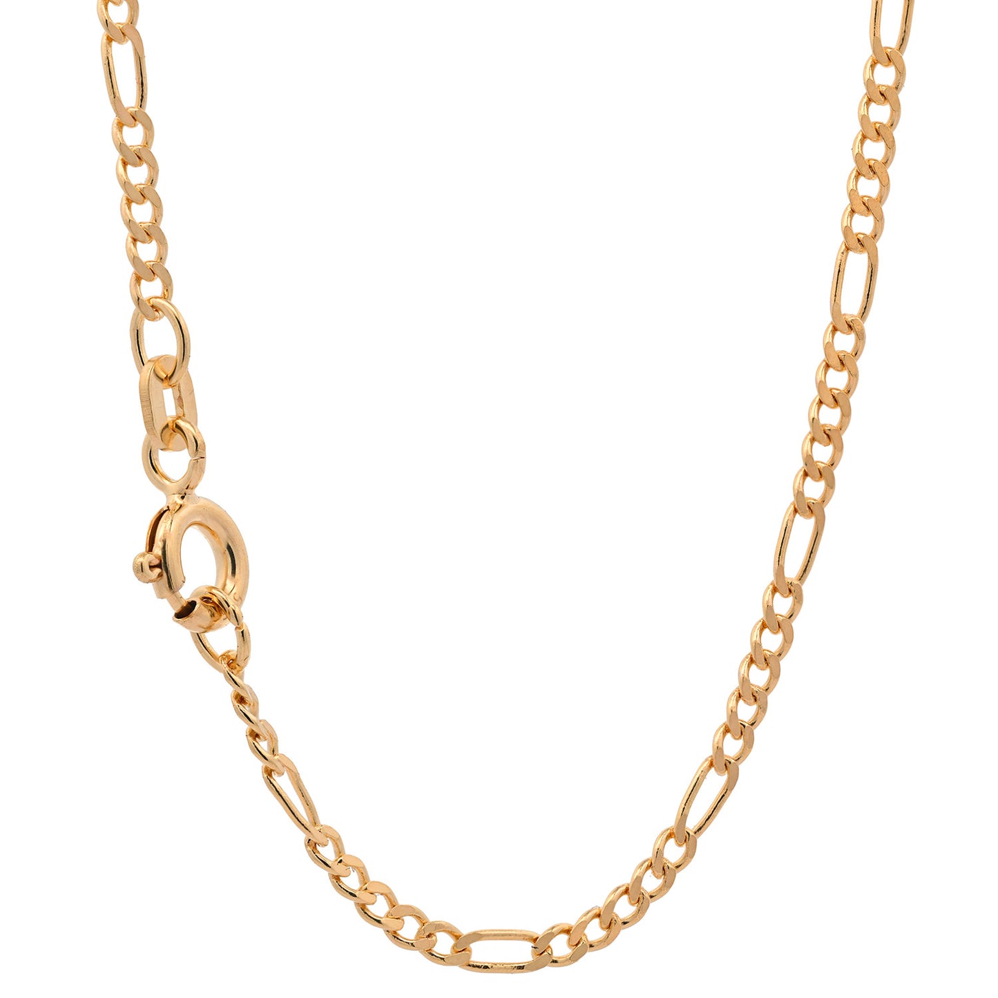 Massive Goldkette Figarokette diamantiert Halskette 585- 14 Karat Gold