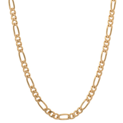 Massive Goldkette Figarokette diamantiert Halskette 585- 14 Karat Gold