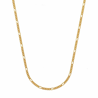 Massive Goldkette Figarokette diamantiert Halskette 585- 14 Karat Gold