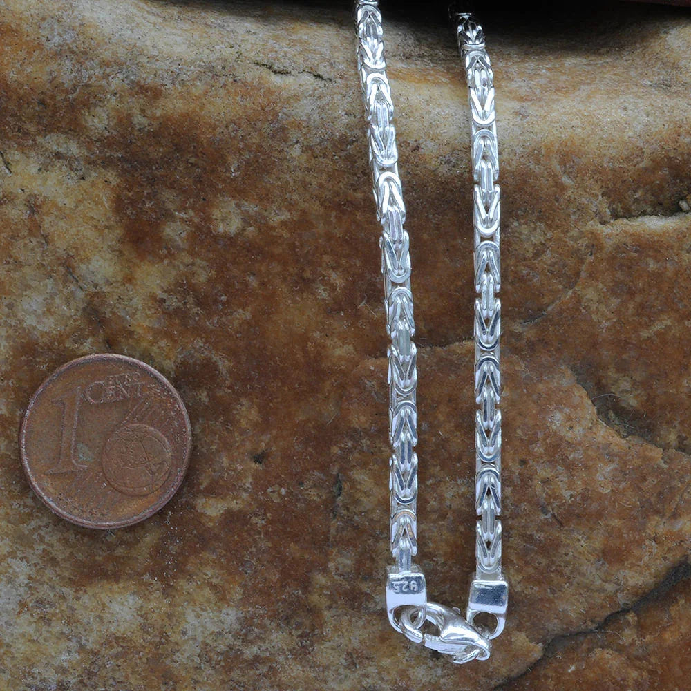 2,4 mm 21 cm 925 Sterlingsilber Königskette massiv Silber hochwertige Armkette 7,5 g