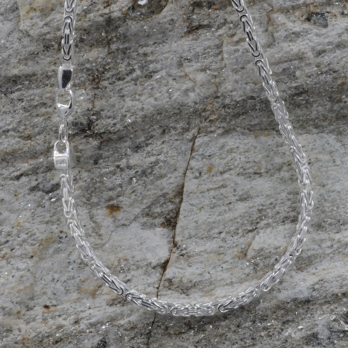 2,4 mm 21 cm 925 Sterlingsilber Königskette massiv Silber hochwertige Armkette 7,5 g