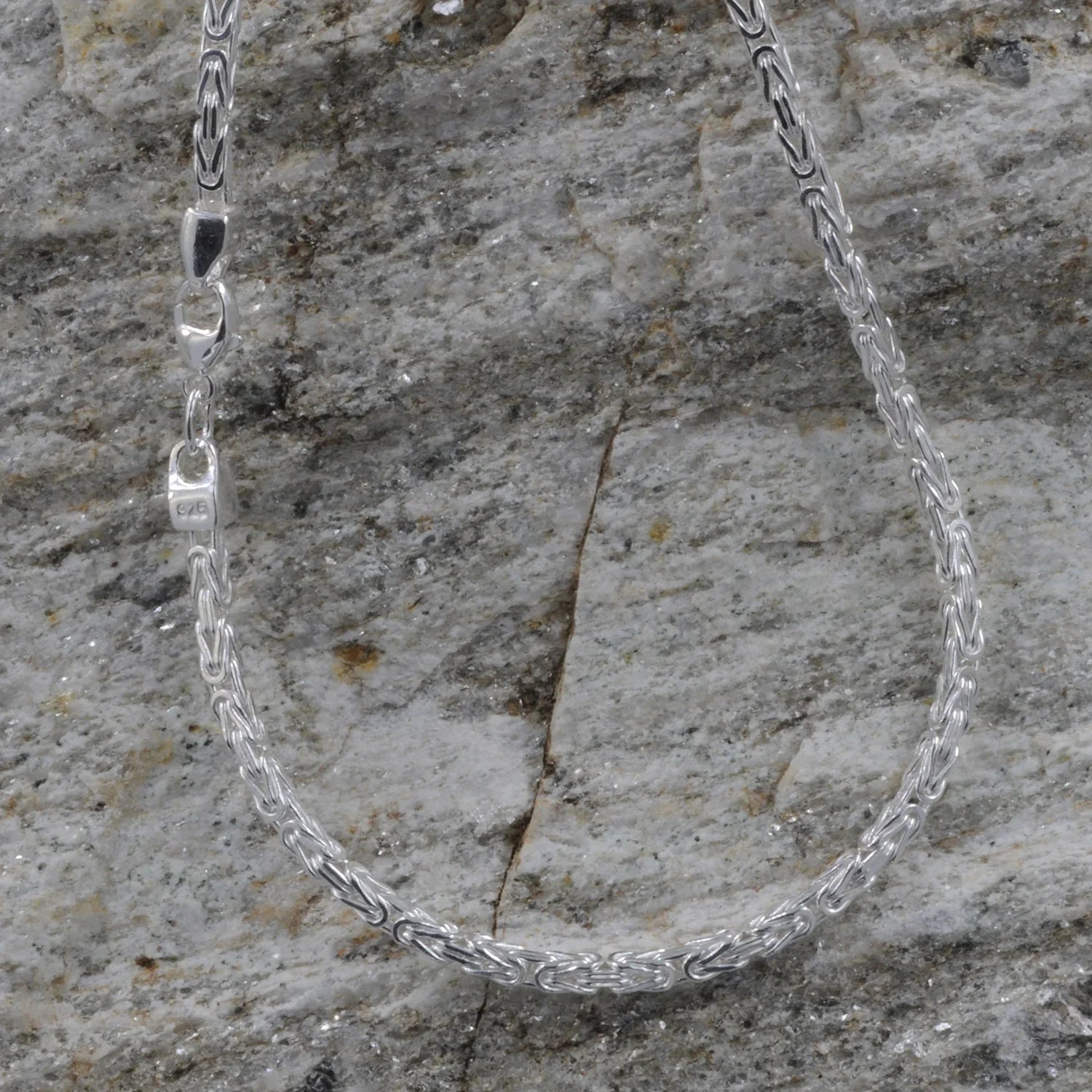 2,4 mm 21 cm 925 Sterlingsilber Königskette massiv Silber hochwertige Armkette 7,5 g
