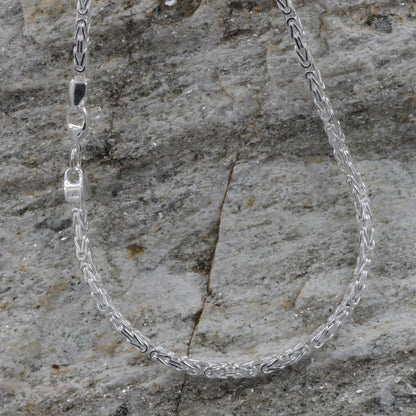 2,4 mm 21 cm 925 Sterlingsilber Königskette massiv Silber hochwertige Armkette 7,5 g