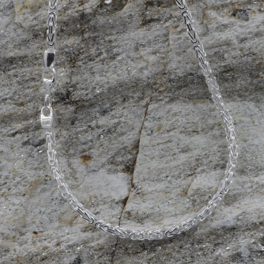 2,4 mm 21 cm 925 Sterlingsilber Königskette massiv Silber hochwertige Armkette 7,5 g