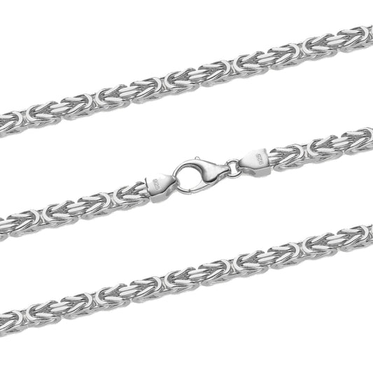 Königskette Halskette oder Armband Breite 4,0 mm - massiv 925 Sterlingsilber Auswahl