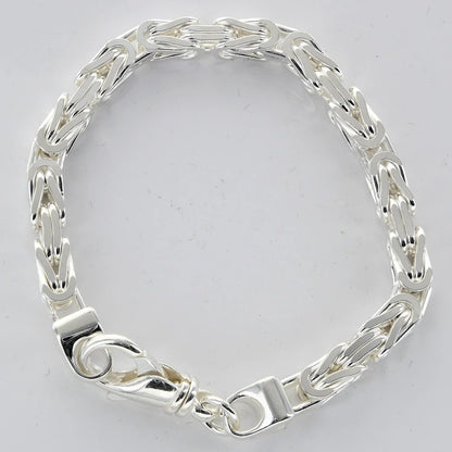 6,1 mm 23 cm 925 Sterlingsilber Königskette massiv Silber hochwertige Armkette 45,2 g