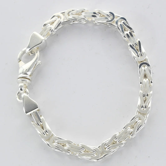6,1 mm 23 cm 925 Sterlingsilber Königskette massiv Silber hochwertige Armkette 45,2 g
