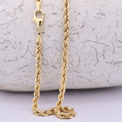 Edle Kordelkette Halskette - 333 - 8 Karat Gold Juwelier Qualität
