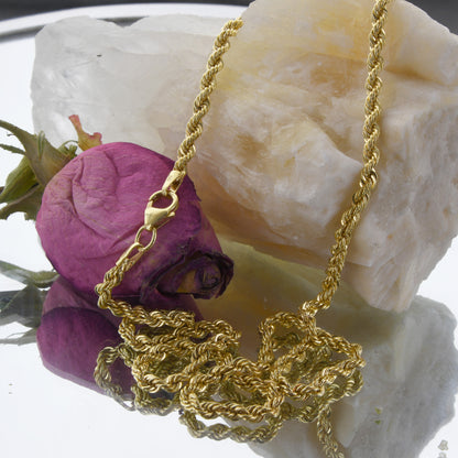 Edle Kordelkette Halskette - 585 - 14 Karat Gold Juwelier Qualität