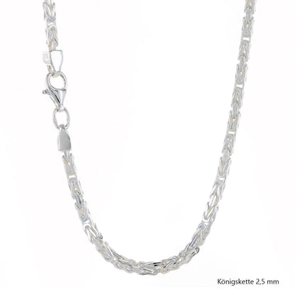 Königskette Halskette  925 Sterlingsilber Auswahl