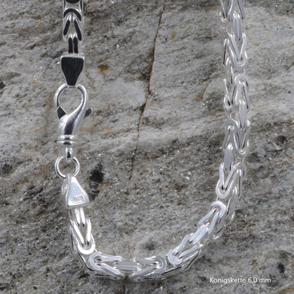 Königskette Halskette  925 Sterlingsilber Auswahl