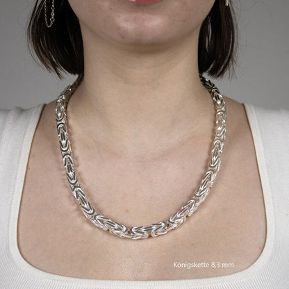 Königskette Halskette  925 Sterlingsilber Auswahl