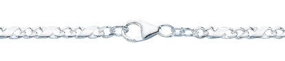 3,7 mm 925 Sterlingsilber Dollar Kette massiv Silber hochwertige Halskette - Länge nach Wahl