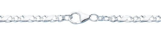 3,7 mm 925 Sterlingsilber Dollar Kette massiv Silber hochwertige Halskette - Länge nach Wahl