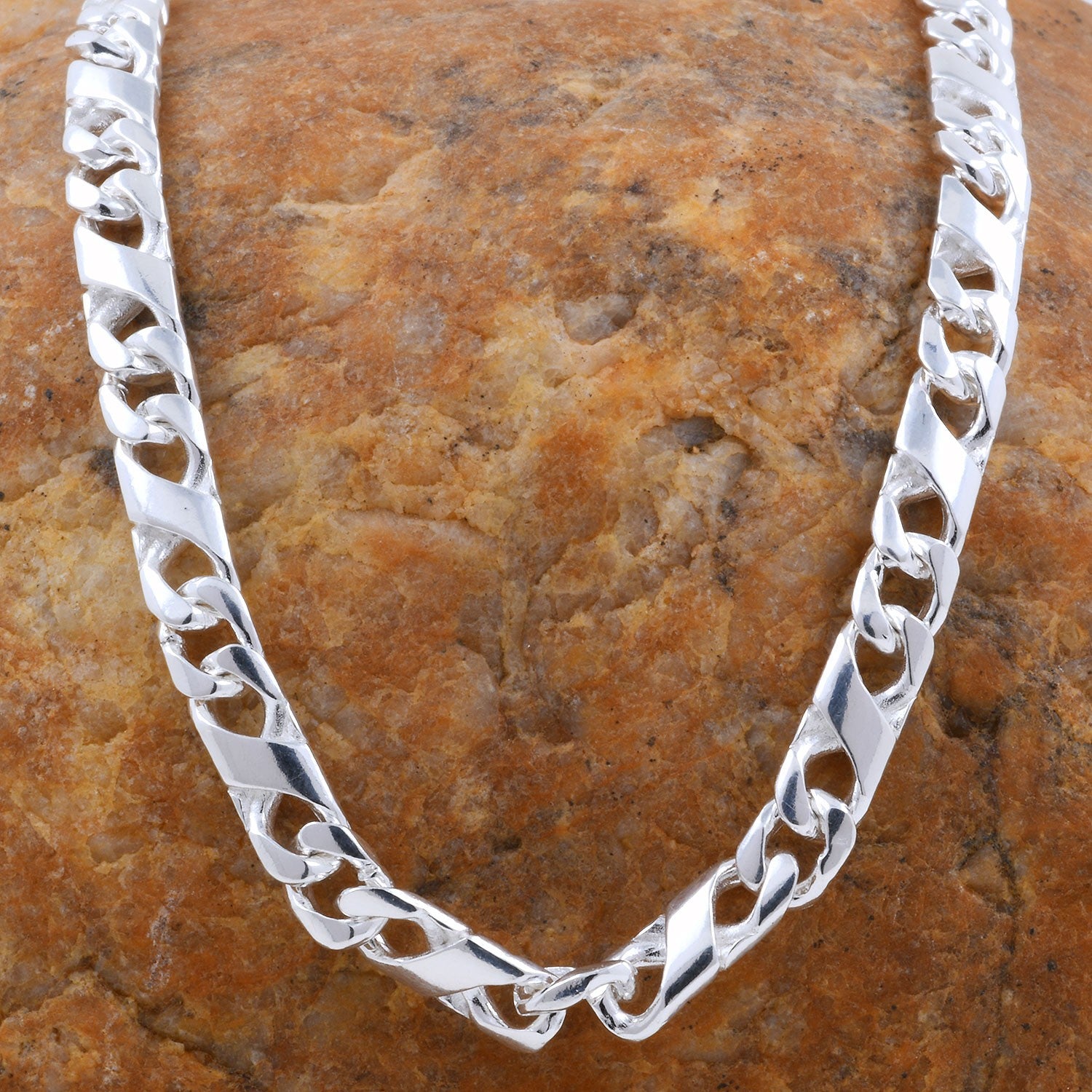5,4 mm 925 Sterlingsilber Dollar Kette massiv Silber hochwertige Halskette - Länge nach Wahl