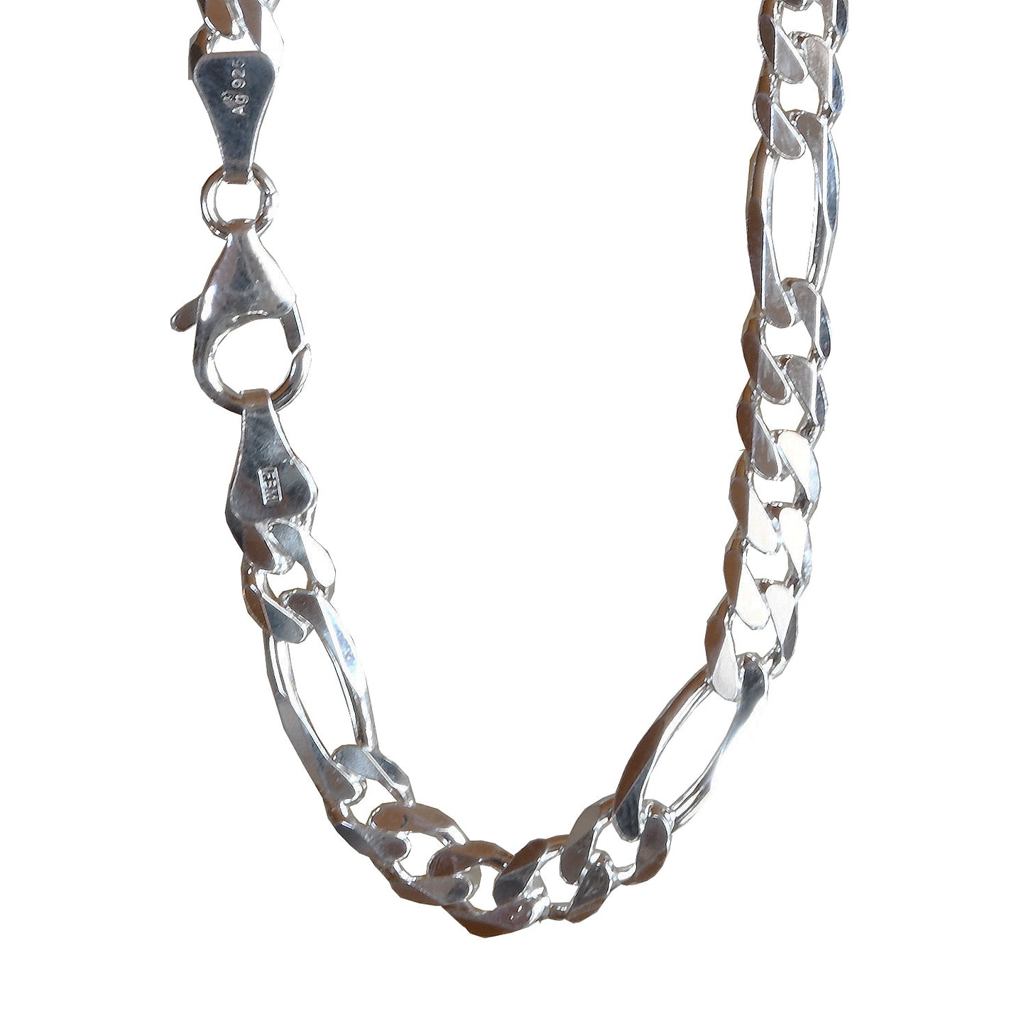Silberkette Figarokette Breite 5,7mm - 925 Silber