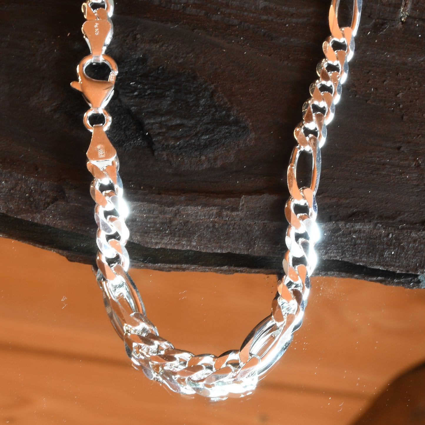 Silberkette Figarokette Breite 5,7mm - 925 Silber
