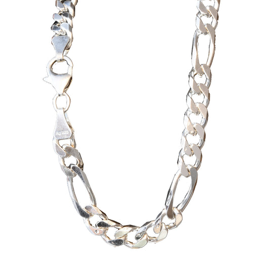 Silberkette Figarokette Breite 6,0mm - 925 Silber