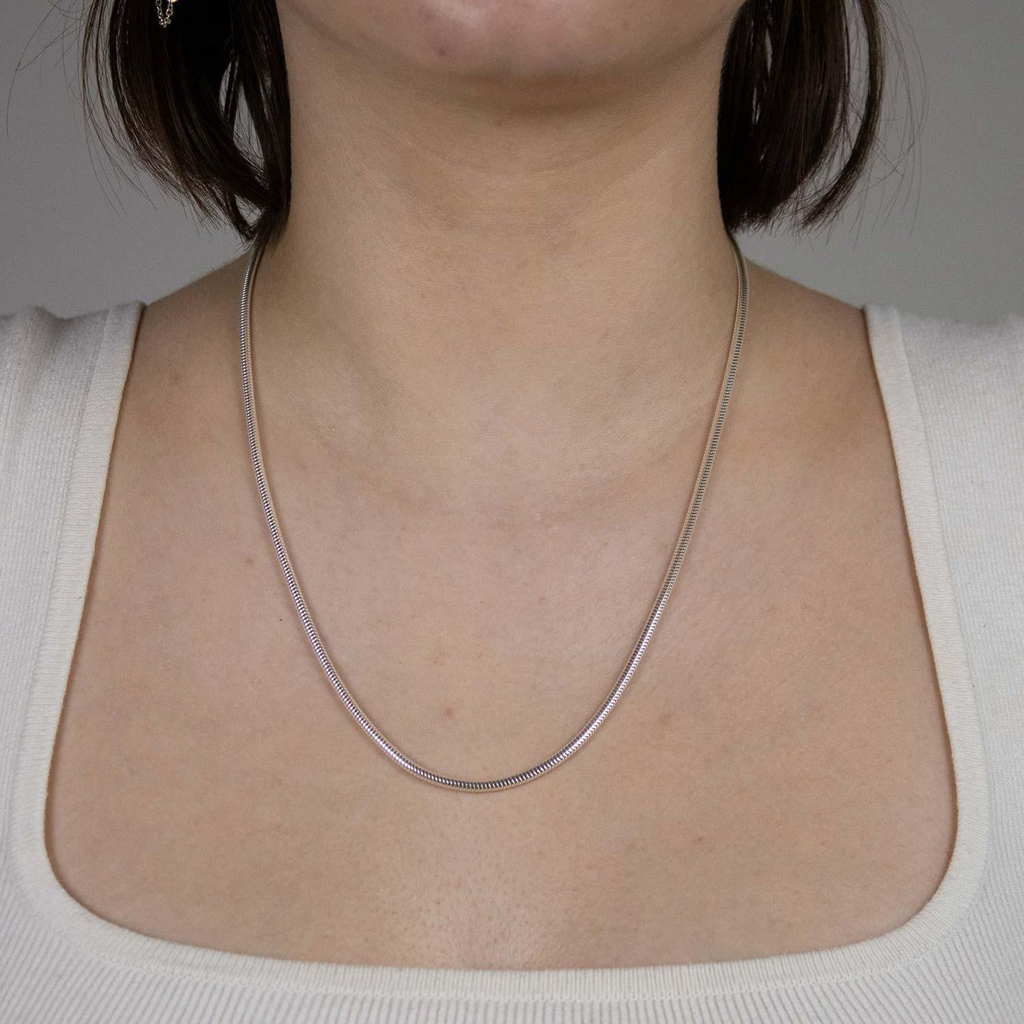 Schlangenkette Halskette Breite 2,4 mm - 925 Sterlingsilber Auswahl