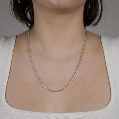 Schlangenkette Halskette Breite 2,4 mm - 925 Sterlingsilber Auswahl
