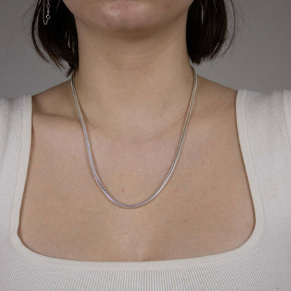 Schlangenkette Halskette Breite 3,2 mm - 925 Sterlingsilber Auswahl