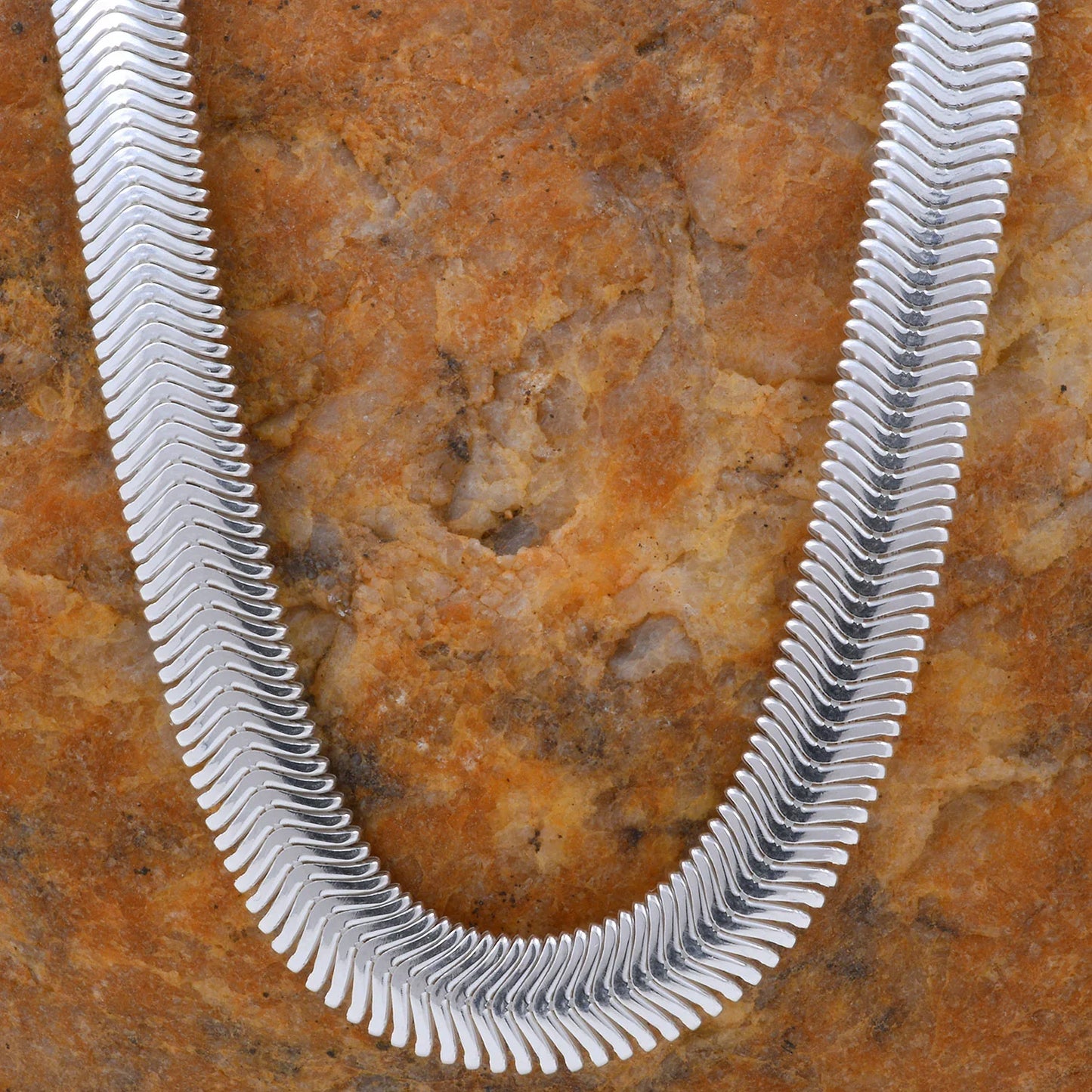 Schlangenkette Halskette Breite 6,3 mm - 925 Sterlingsilber Auswahl