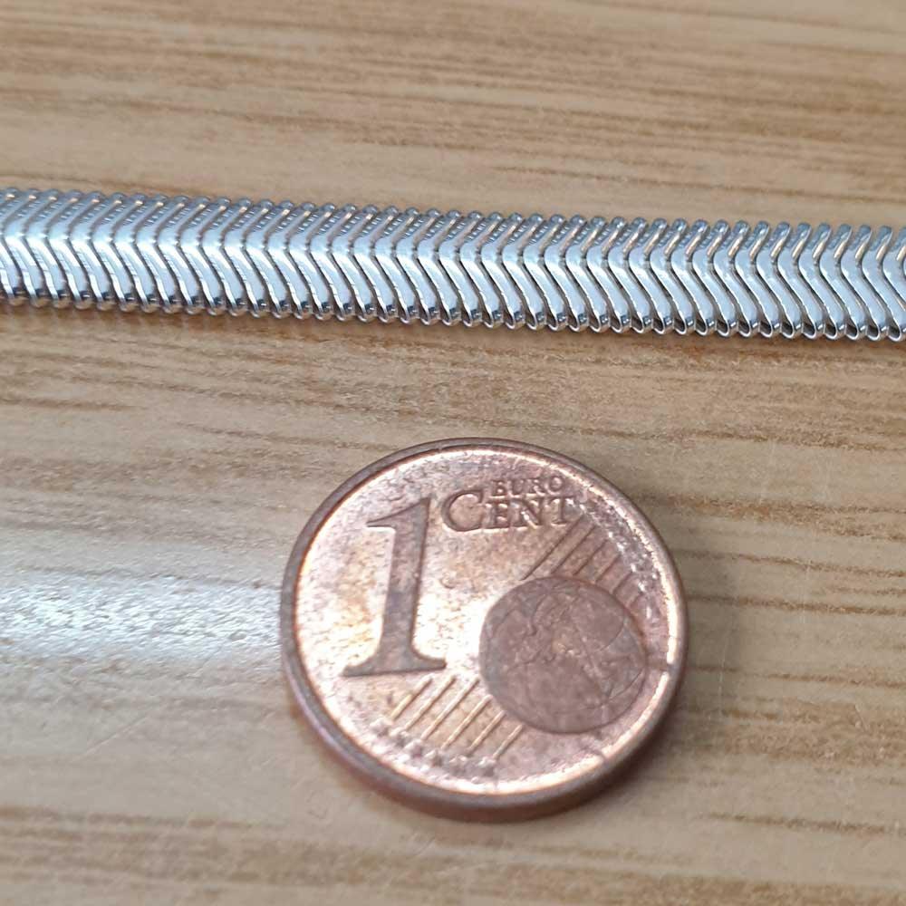 Schlangenkette Halskette Breite 6,3 mm - 925 Sterlingsilber Auswahl