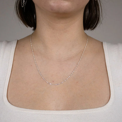 Singapurkette Halskette Breite 1,2 mm - 925 Sterlingsilber Auswahl