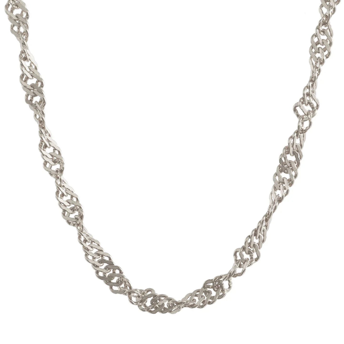 Singapurkette Halskette Breite 1,4 mm - 925 Sterlingsilber Auswahl