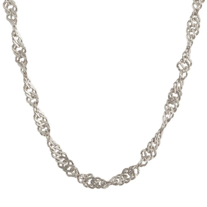 Singapurkette Halskette Breite 1,4 mm - 925 Sterlingsilber Auswahl
