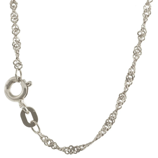 Singapurkette Halskette Breite 1,4 mm - 925 Sterlingsilber Auswahl