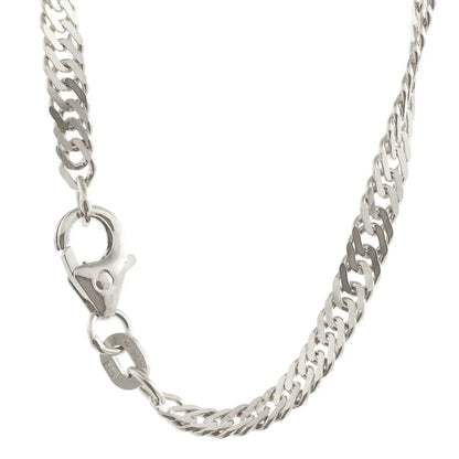 Singapurkette Halskette Breite 3,4 mm - 925 Sterlingsilber Auswahl