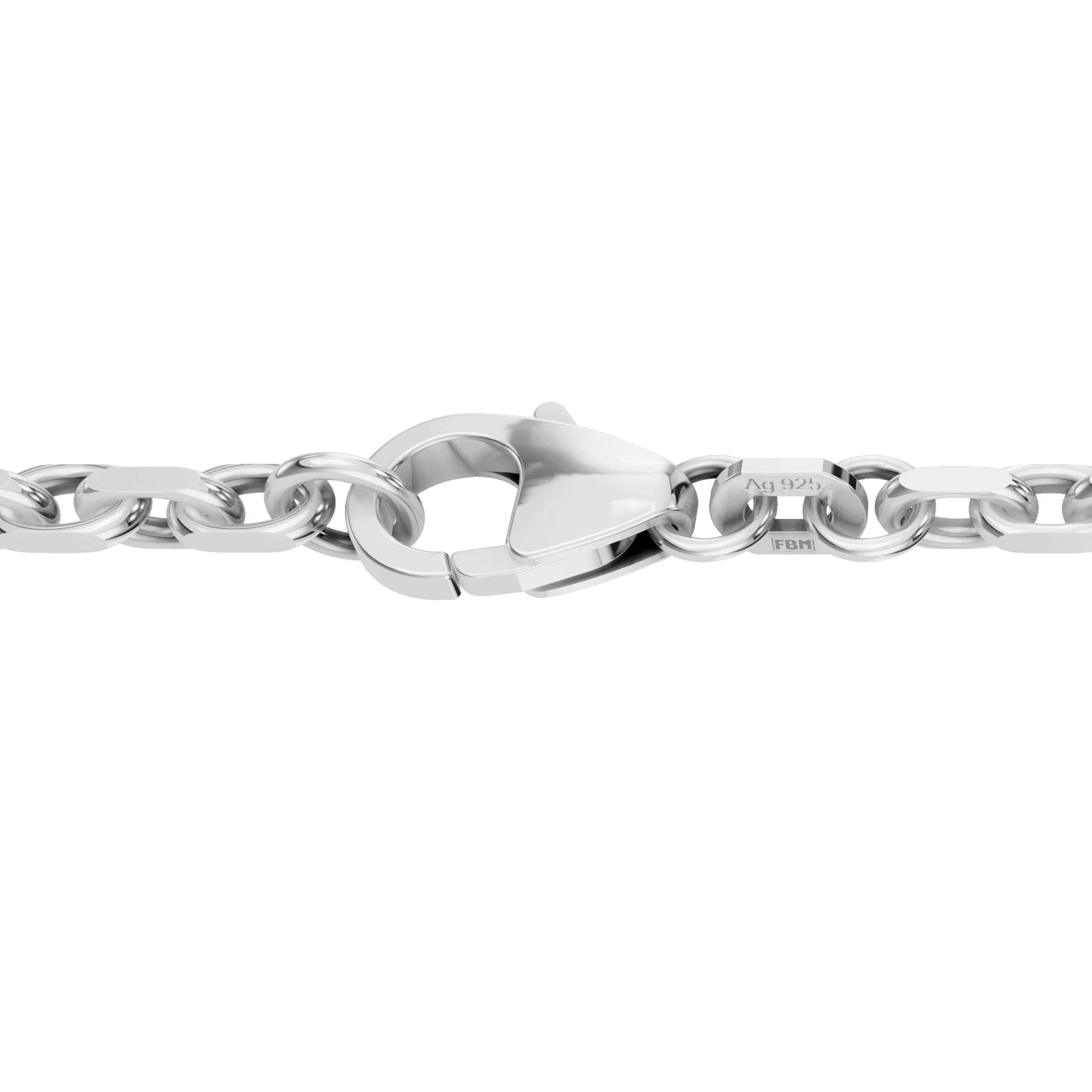 Silberkette Ankerkette diamantiert Halskette 2,5 mm massiv 925 Silber