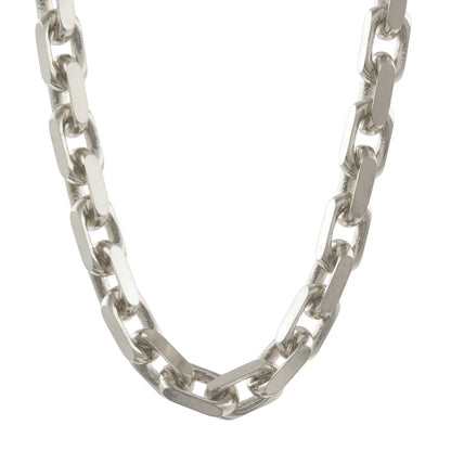 Silberkette Ankerkette diamantiert Halskette 4,0 mm massiv 925 Silber