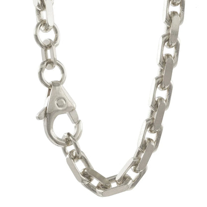 Silberkette Ankerkette diamantiert Halskette 4,0 mm massiv 925 Silber
