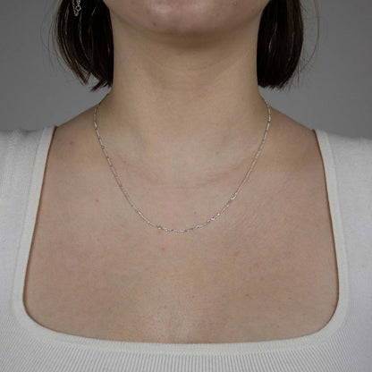 Silberkette Figarokette Breite 1,5mm - 925 Silber
