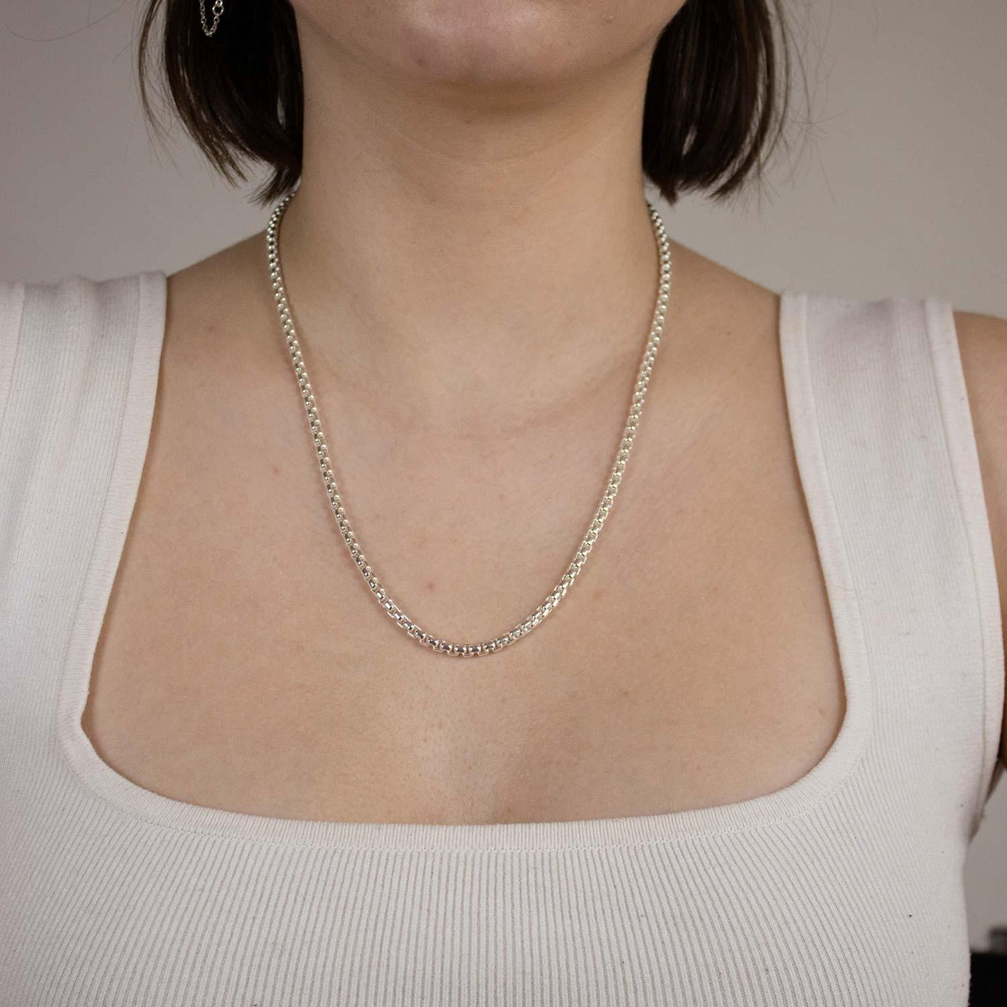 Silberkette Venezianerkette Breite 3,7mm - 925 Silber