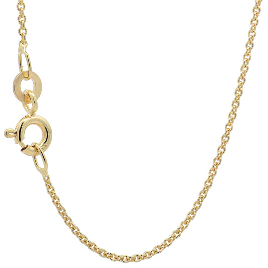 Goldkette Ankerkette rund Halskette 1,1 mm massiv 333 - 8 Karat Gold