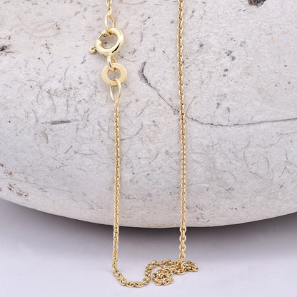 Goldkette Ankerkette rund Halskette 1,1 mm massiv 333 - 8 Karat Gold