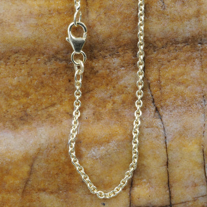 2,0 mm 36 cm 333 - 8 Karat Gold Halskette Ankerkette rund massiv Gold hochwertige Goldkette  3,5 g