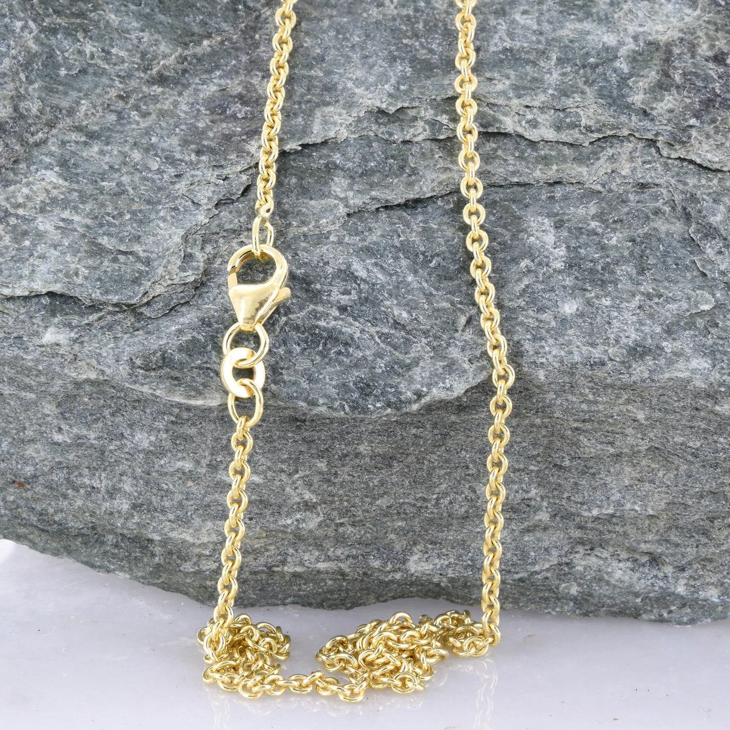 Goldkette Ankerkette rund Halskette Breite 2,0 mm - 333 - 8 Karat Gold