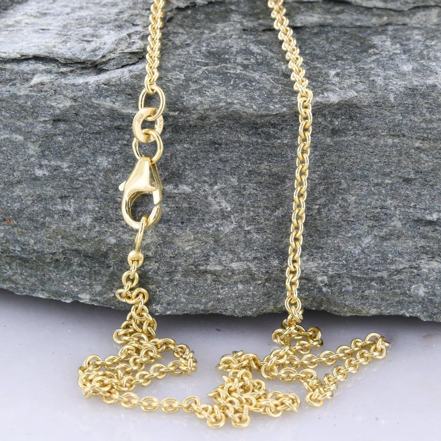 Goldkette Ankerkette rund Halskette Breite 2,0 mm - 333 - 8 Karat Gold