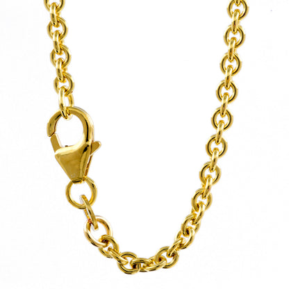 2,4 mm 42 cm 333 - 8 Karat Gold Halskette Ankerkette rund massiv Gold hochwertige Goldkette  5,8 g