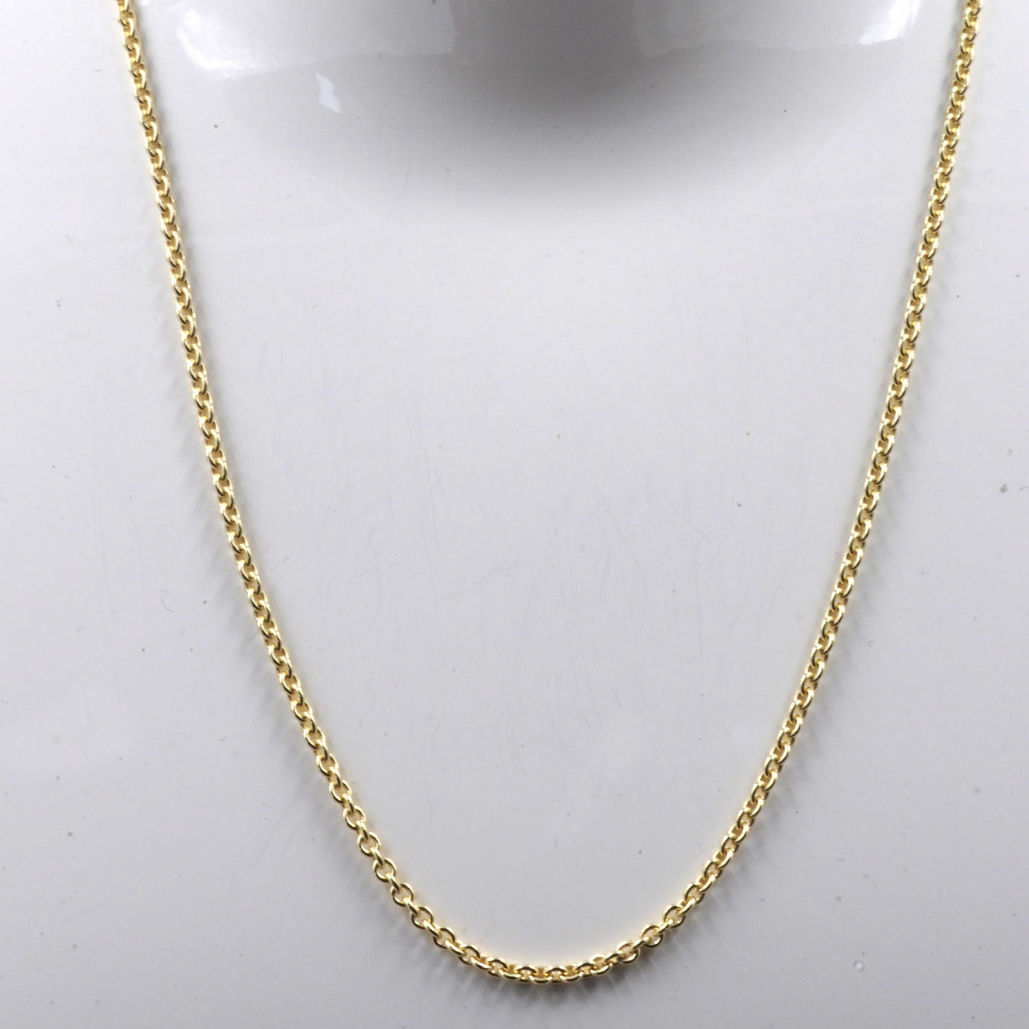 2,4 mm 42 cm 333 - 8 Karat Gold Halskette Ankerkette rund massiv Gold hochwertige Goldkette  5,8 g