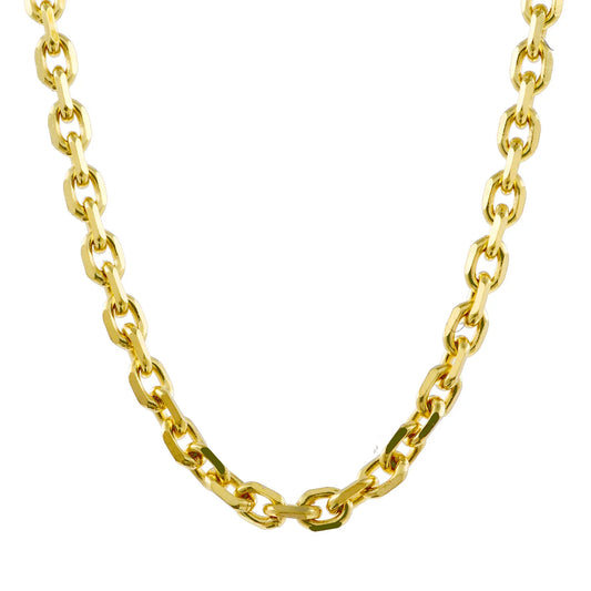Ankerkette diamantiert Länge 60cm - Breite 1,3mm - 333-8 Karat Gold